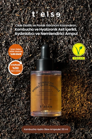 Cilde Parlak Görünüm Kazandıran Aydınlatıcı Ve Nemlendirici Ampul T Else Kombucha Hydro Glow Ampoule