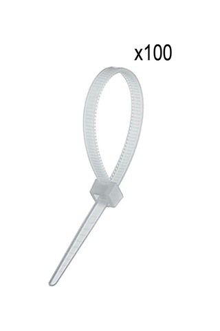 Kablo Bağı Plastik 2,5x150 Mm Beyaz 100 Adet 100 Adet - Beyaz