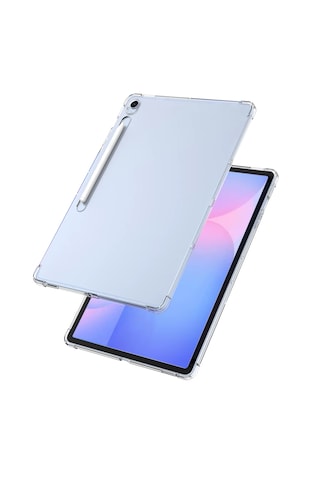 Forzacase Samsung Galaxy Tab S10 Fe Plus 13.1 İnch İle Uyumlu Anti Shock Silikon Kılıf Şeffaf - Fc014 Arka Kapak
