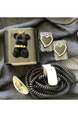 Brokoli Home Apple Uyumlu iPhone 18w/20w Şarj Kılıfı, Şarj Örme Aparatı, Kablo Koruyucu Aparatı,s.ayıcık Diğer