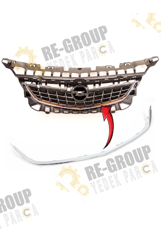 Opel Astra J Düz Kasa Ön Panjur Alt Krom Çıtası 2010-2013 13264458