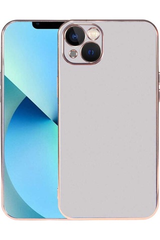 Apple Uyumlu iPhone 13 Kılıf Zore Viyana Yüzeyi Buzlu Transparan Tasarım Kılıf