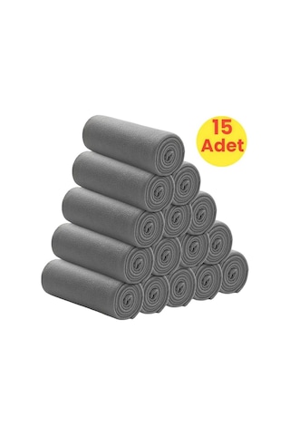 Tezzgelsin Cafe Restaurant 1,.kalite Polar Şal 15 Adet 70 X 180 Cm Gri