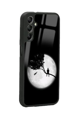 Samsung Uyumlu A34 Aya Bakış Tasarımlı Glossy Telefon Kılıfı Çok Renkli