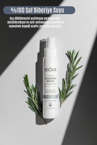 Becka Biberiye Suyu Saç Toniği %100 Doğal Dökülme Karşıtı Ve Uzama Destekleyici 100 Ml