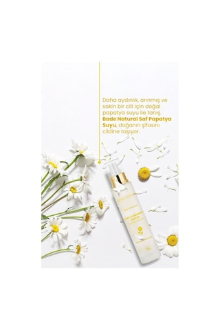 Bade Natural Papatya Suyu Saç Ve Yüz Toniği %100 Doğal Ve Saf 100 ML