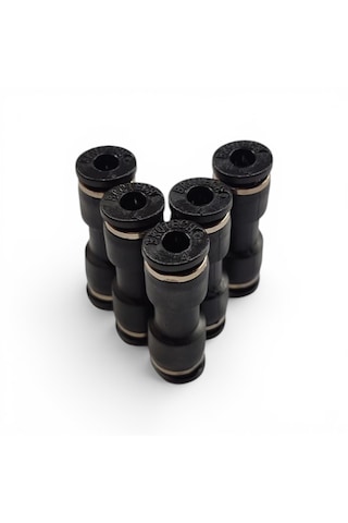 Pnömatik Düz Ekleme Jakı Hortum Birleştirici Rekor 4 - 6 - 8 - 10 - 12 Mm Seçenekli - 5'li Set 4 MM