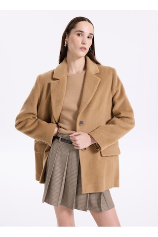 Fabrika Comfort Deve Tüyü Kadın Basic Kaban Fc4wl-kbn0729 Camel