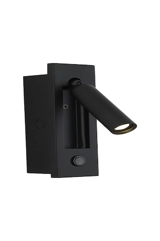 Yifomall Yatak Odası Okuma Işığı: Ayarlanabilir Led Duvar Lambası, Esnek Kollü, Göz Koruyucu Yumuşak Işık, Modern Dekoratif Tasarım Siyah