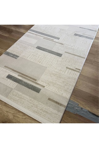 Hoom Rugs Aria 1106 Vizon Pamuk Tabanlı Modern Halı Vizon