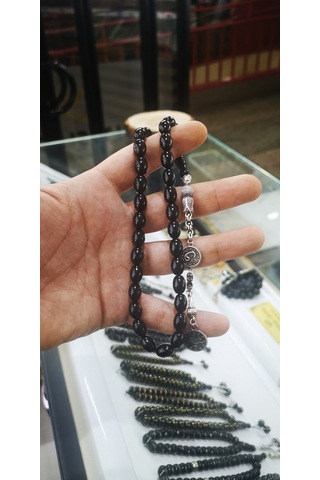 Erzurum Oltu Taşı Sade Yumurta Kesim Tekli Püsküllü Tesbih Erzurum Oltu Taşı Sade Yumurta Kesim Tekli Püsküllü Tesbih