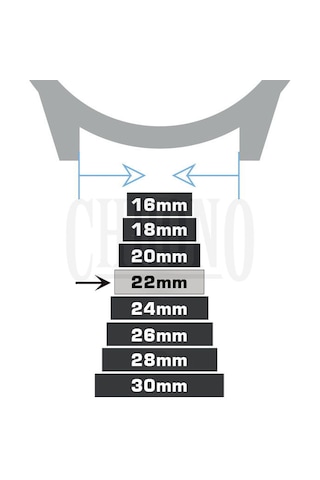 22mm Açık Kahverengi Taba Hakiki Deri Saat Kordonu Kayış Chr1134