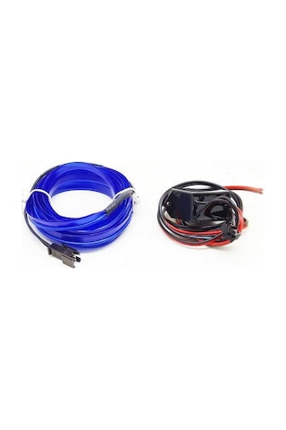 Mavi Neon Led Araç Içi Torpido Ledi Neon Led 2 Metre Mavi