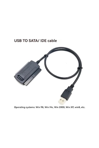 Lemestar Usb 2.0 İle Ide Sata 2.5/3.5 Disk Bağlantı Adaptörü Kablosu 2.5 Ve 3.5 İnç Sabit Diskler İçin