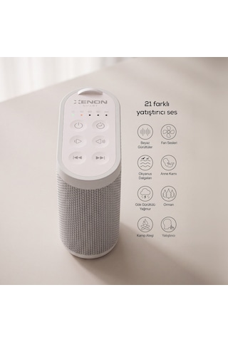 Xenon Smart Beyaz Gürültü Makinesi | 21 Sesli, Akıllı Zamanlayıcılı, Bebek ve Yetişkin Uyumlu, Uyku Arkadaşı (X6230)