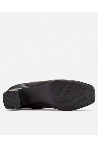 Clarks Fernie Zip Black Leather, M 3 Kadın Siyah Bot 26182935 Siyah