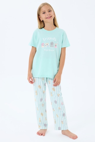 Rolypoly Kız Çocuk Yeşil Pijama Takım Rp3810-c-v2 Yeşil