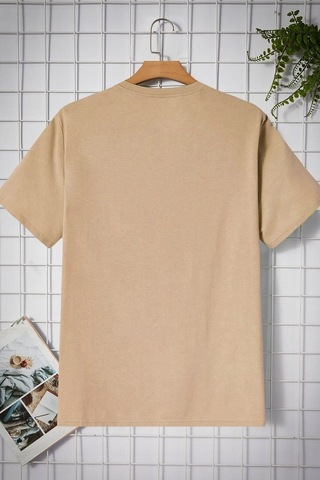 Flood Of Style Unisex Kobe Baskılı T-shirt Bej
