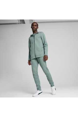 Puma Evostrıpe Erkek Tam Fermuarlı Kapüşonlu Ceket 684613 30 Yeşil