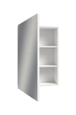 Tek Kapaklı Aynalı Banyo Dolabı Beyaz