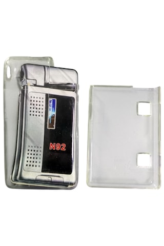 Nokia N92 Uyumlu Telefon Koruyucu Şeffaf Mika Kapak