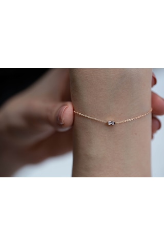 Reis Kuyumculuk T1568 Baget Swarovski Bilezik Altın Bilezik