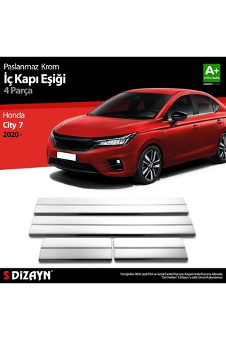 S-Dizayn Honda  City Krom İç Kapı Eşiği 4 Prç. 2020 Üzeri