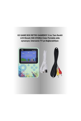 Tv Bağlantılı 500 Oyunlu Mini Gameboy Konsol Diğer
