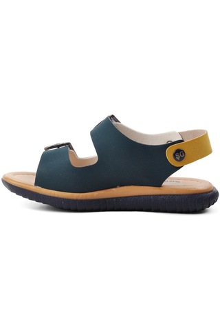 Ayakmod Şng 1530-f Lacivert Nubuk-sarı-krem Erkek Çocuk Sandalet 001