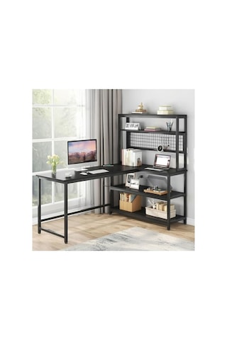 8912 160 Cm Oyuncu Masası Çalışma Masası Bilgisayar Masası Ders Laptop Siyah 120x60