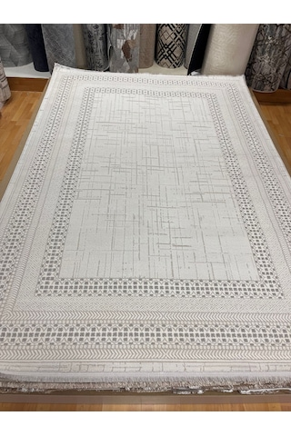 Bertuğ Halı Ada Serisi 06 Salon Oturma Odası Halısı 200x290 6m2 Gri -Krem
