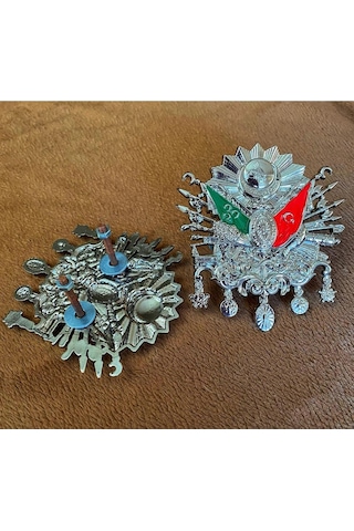 Btaksesuar Osmanlı Tuğrası Vidalı Plastik Krom Kaplamalı Arma Btaksesuar Osmanlı Tuğrası Vidalı Plastik Krom Kaplamalı Arma