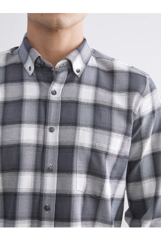 Lcwaıkıkı Classic Siyah Regular Fit Uzun Kollu Ekose Erkek Gömlek