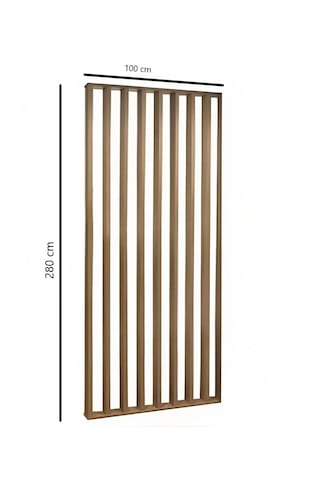 100cm X 280cm Ahşap Çıtalı Paravan Oda Ayırıcı Seperatör Duvar De