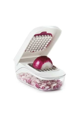 Tongxida Pratik Beyaz Sebze Meyve Doğrayıcı, Hızlı Salata Yapım Aracı Beyaz