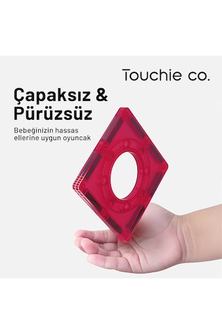 Touchie Co. Mıknatıslı Manyetik 72 Parça Yapı Blokları Seti