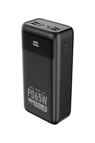 Lenyes Px591d Pro Hızlı Şarj Özellikli Dijital Led Göstergeli Powerbank 65w 50000mah Siyah