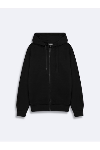 Ltb Danıka Erkek Fermuarlı Kapüşonlu Sweat Siyah