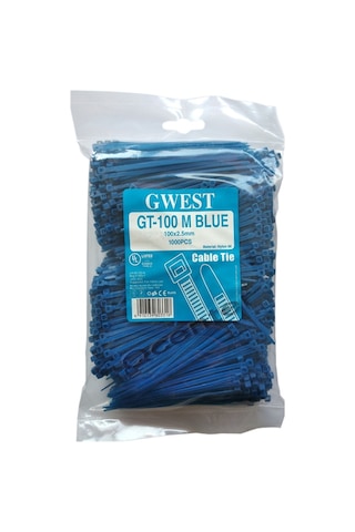 Gwest 2,5X100Mm. (10Cm.) Renkli Plastik Cırt Kelepçe 1000 Adet