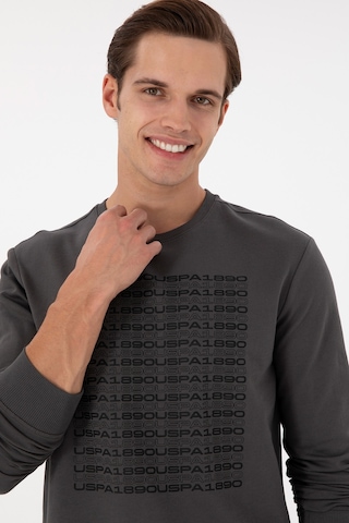 U.S. Polo Assn. Erkek Regular Fit Bisiklet Yaka Antrasit Sweatshirt 50293461-VR006