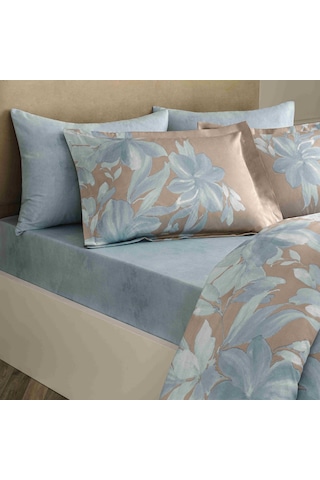 Linens Sc Azure Nevresim Takımı Çift Kişilik Mavi MAVI