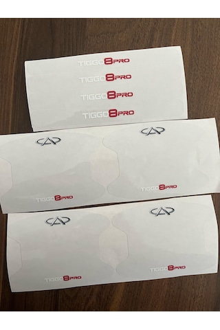 Chery Tiggo 8 Uyumlu Kapı Kolu Çizik Önleyici 8'li Set