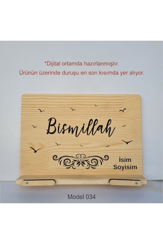 Münzevi Masaüstü Ahşap Rahle/tablet/kitap Tutucu-model034