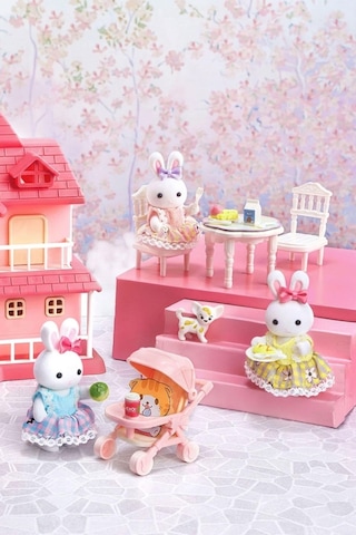 Bay Dreamy Büyük Villa Oyun Seti - Mini Tavşan Figürlü Aksesuarlı Kız Çocuk Evcilik Oyun Evi 3+ Yaş "