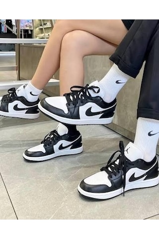 Nike Air Jordan 1 Low Panda Unısex Basketbol Ayakkabısı-sportxstore Siyah-beyaz
