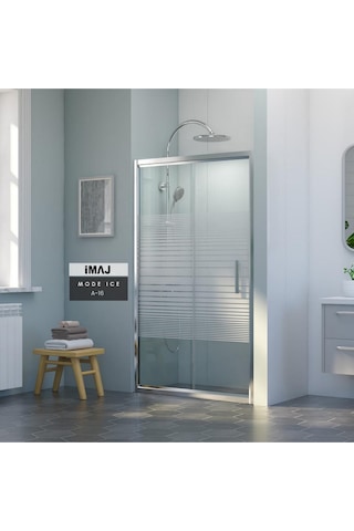 İmaj Banyo Mode İce A-16 İki Duvar Arası 1 Sabit 1 Sürgü Duşakabin Krom