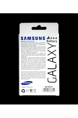 Samsung Uyumlu Galaxy S4 Batarya Pil S4 İ9500 Batarya 2600Mah
