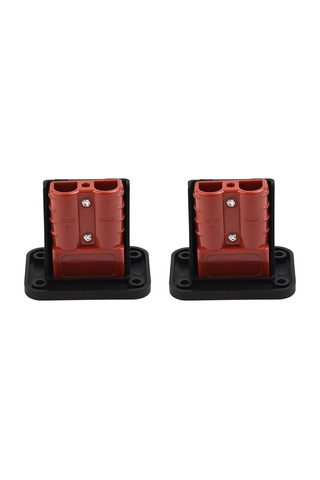 Xurunkeji 2 Adet 50a Anderson Fiş Konnektörü Gömme Montaj Braketi Panel Kapağı Karavan Tekne Kamyon Kablo Konnektörleri Fiş