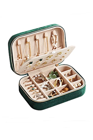 Gmn-1 Lüks Takı Mücevher Kutusu - Seyahat Takı Kutusu