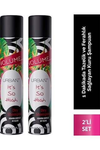 Tropik Kokulu Hacimlendirici Kuru Şampuan Seti 2x200ml- Vegan - Uv Korumalı